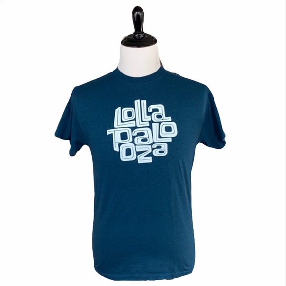 Lollapalooza Navy Blue Fest Team Short Sleeve Tee